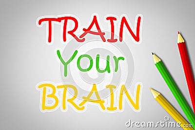 Train Your Brain Concept Stock Photo