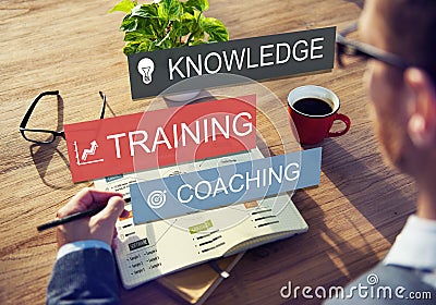 Training Best Practice Coaching Development Knowledge Concept Stock Photo