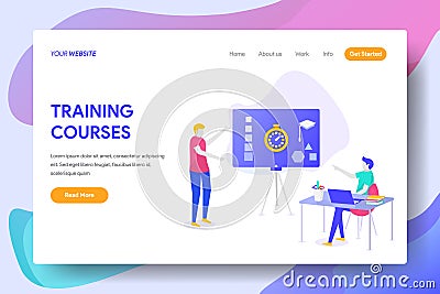 TRAINING COURSES Vector Illustration