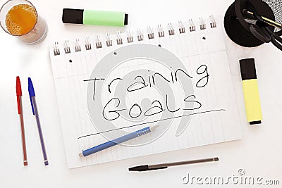 Training Goals Cartoon Illustration