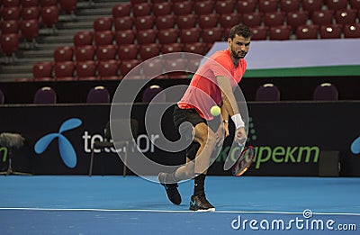 Training on Grigor Dimitrov Editorial Stock Photo