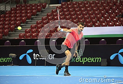 Training on Grigor Dimitrov Editorial Stock Photo