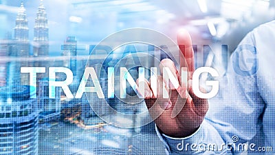 Training. Personal development. Business and education, E-Learning concept Stock Photo