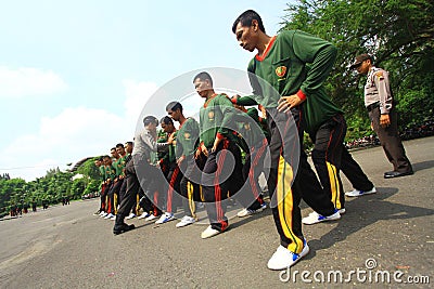 Training of self-defense techniques for security officers Editorial Stock Photo