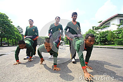 Training of self-defense techniques for security officers Editorial Stock Photo