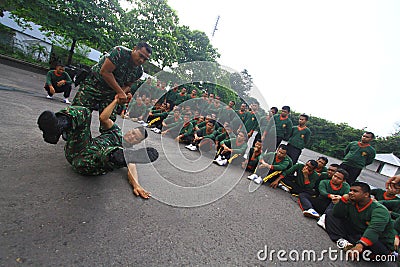 Training of self-defense techniques for security officers Editorial Stock Photo