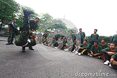 Training of self-defense techniques for security officers Editorial Stock Photo