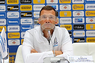 Training session of Ukraine National Football Team in Kyiv Editorial Stock Photo