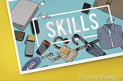 Training Skills Development Improve Concept Stock Photo