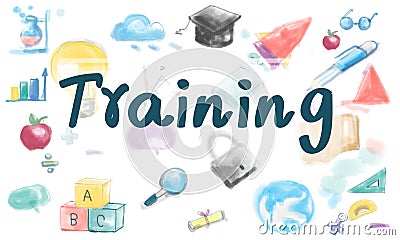 Training Skills Mentoring learning Concept Stock Photo