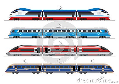 Trains Vector Illustration