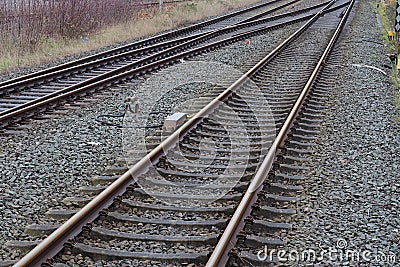 Trains, railroads and trains in germany Stock Photo