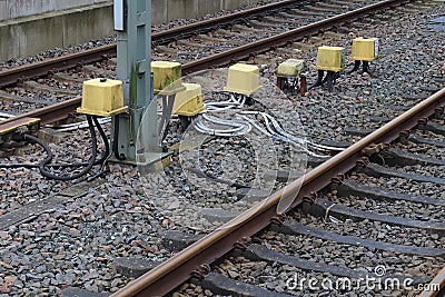 Trains, railroads and trains in germany Stock Photo