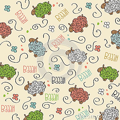 Trains, wagons and rails , doodle seamless pattern Vector Illustration