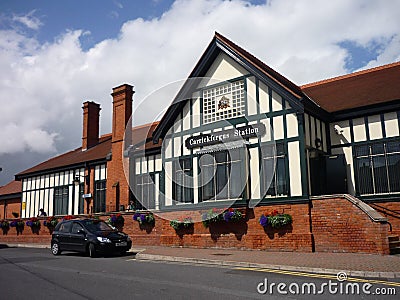 Trainstation in Carrickfergus, Northern Ireland Editorial Stock Photo