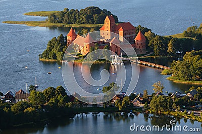 Trakai castle in Lithuania Stock Photo