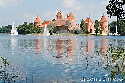 Trakai Castle. Lithuania Editorial Stock Photo