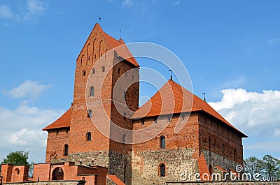 Trakai Castle XIV, XV century architecture Stock Photo