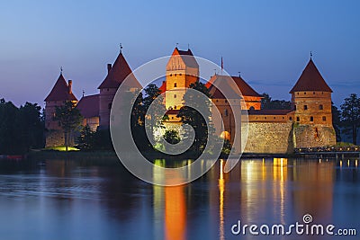 Trakai island Castle Stock Photo