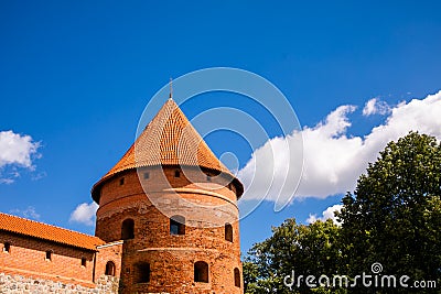 Trakai Island Castle in Lithuania Stock Photo