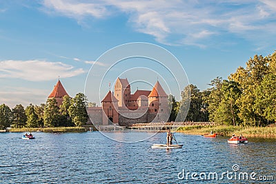 TRAKAI/LITHUANIA. Trakai Historical National Park, UNESCO world heritage Editorial Stock Photo
