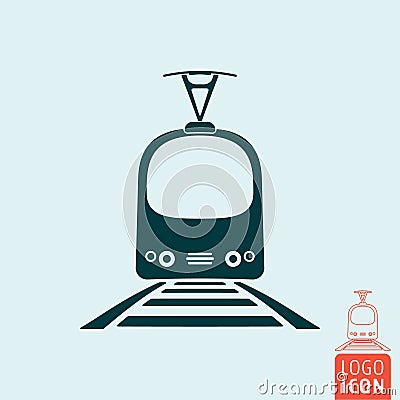 Tram icon isolated Vector Illustration