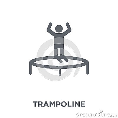 Trampoline icon from Circus collection. Vector Illustration