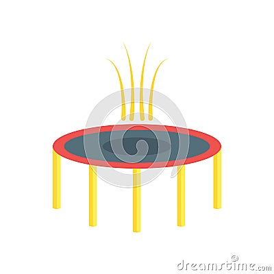 Trampoline icon vector sign and symbol isolated on white background, Trampoline logo concept Vector Illustration