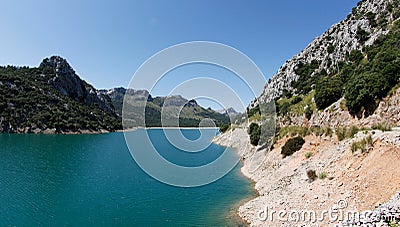 Tramuntana Unesco world heritege are water reservoir Stock Photo