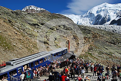 Tramway du mont blanc / nid d`aigle Editorial Stock Photo