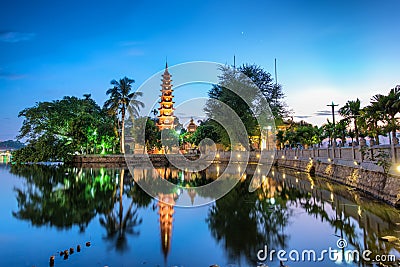 Tran Quoc Pagoda Stock Photo