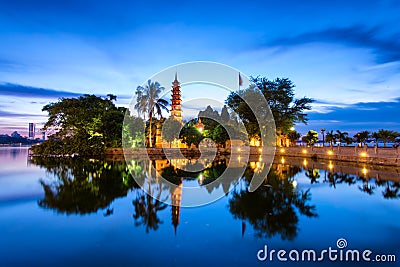 Tran Quoc Pagoda Stock Photo