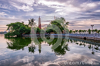 Tran Quoc Pagoda Stock Photo