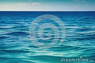 tranquil background of serene rippled surfaces in shades of blue, green, and aqua, resembling the calm waters of a tropical ocean Stock Photo