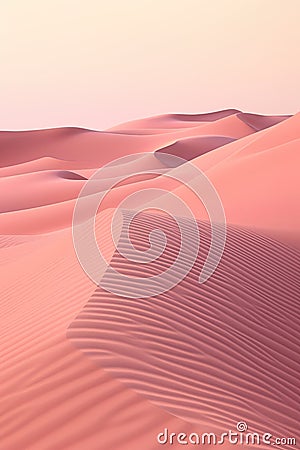 tranquil desert world of a minimalist desert landscape, where simplicity meets the arid beauty of nature. Stock Photo