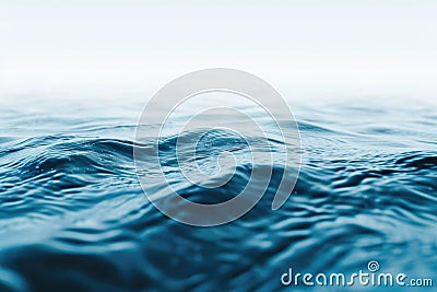 Tranquil Ocean Waves, Serenity Concept Stock Photo