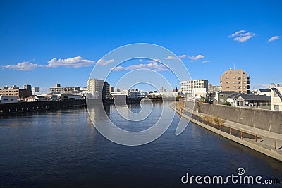 Tranquil scene of a serene shoreline with calm ocean water. Nov 30 2023 Editorial Stock Photo