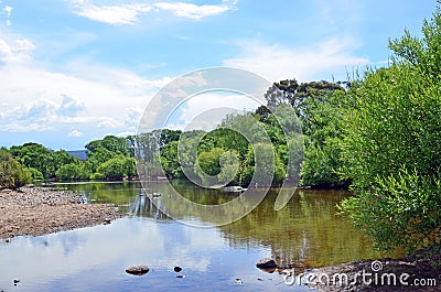 Tranquil Shoalhaven River, NSW Australia Stock Photo