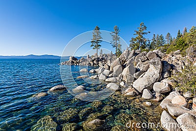 The tranquil shores of Secret Cove Stock Photo