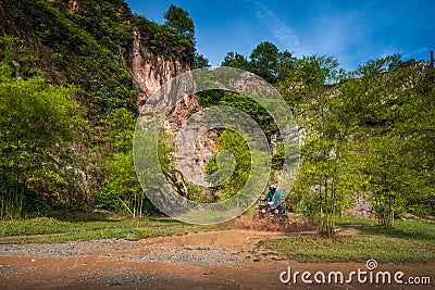 Tranquility and adventure experience at Tadom Hill Resort Editorial Stock Photo