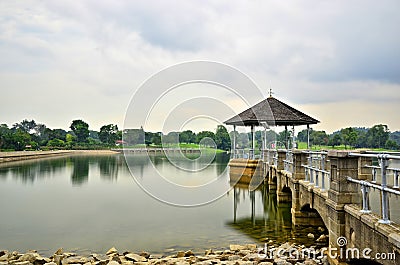 Tranquility at Lower Peirce Reservoir, Singapore Stock Photo