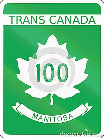 Trans-Canada Highway 100 Stock Photo