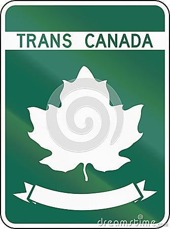 Trans-Canada Highway Template Stock Photo