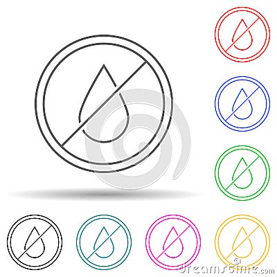 Trans fats free multi color set icon. Simple thin line, outline vector of gmo icons for ui and ux, website or mobile application Stock Photo