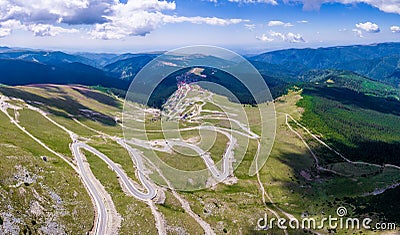 Transalpina panorama Stock Photo