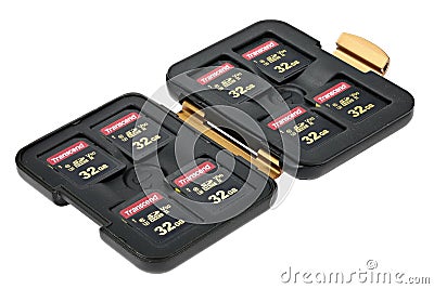 Transcend SD cards Editorial Stock Photo