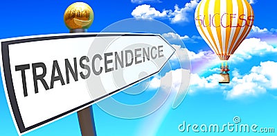 Transcendence leads to success Stock Photo