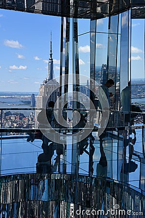 Transcendence room at The Summit observation deck at One Vanderbilt in Manhattan, New York City Editorial Stock Photo