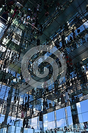 Transcendence room at The Summit observation deck at One Vanderbilt in Manhattan, New York City Editorial Stock Photo