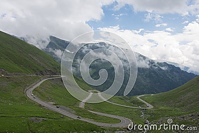 Transfagarasan road Stock Photo